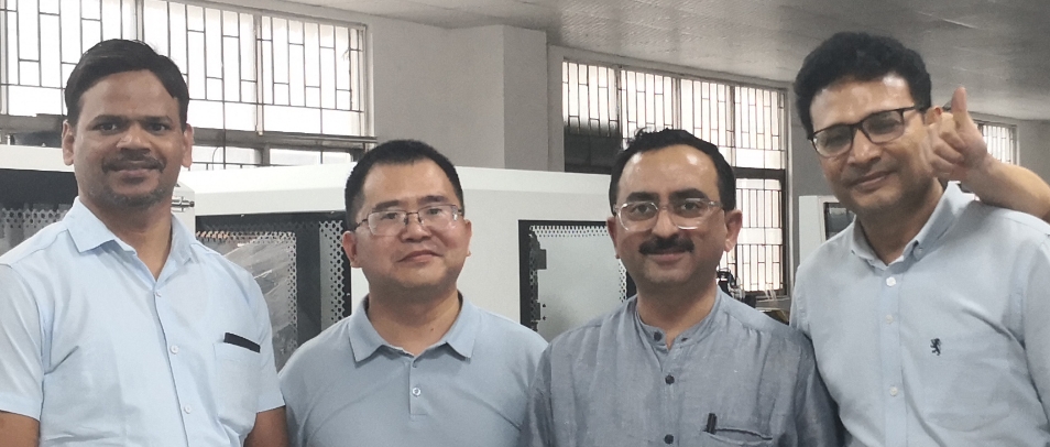 Indian customers come to sible factory for inspection